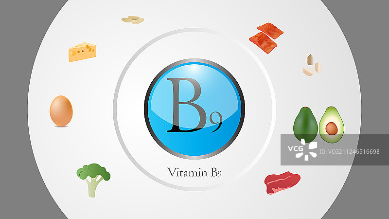 维生素B9图片素材