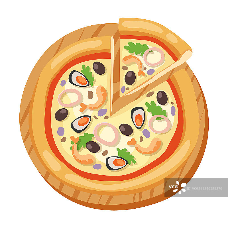 披萨扁平图标图片素材