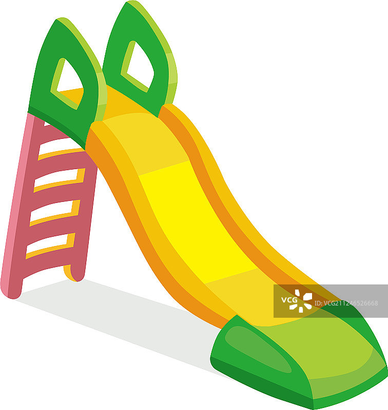 游乐场滑梯主题元素图片素材