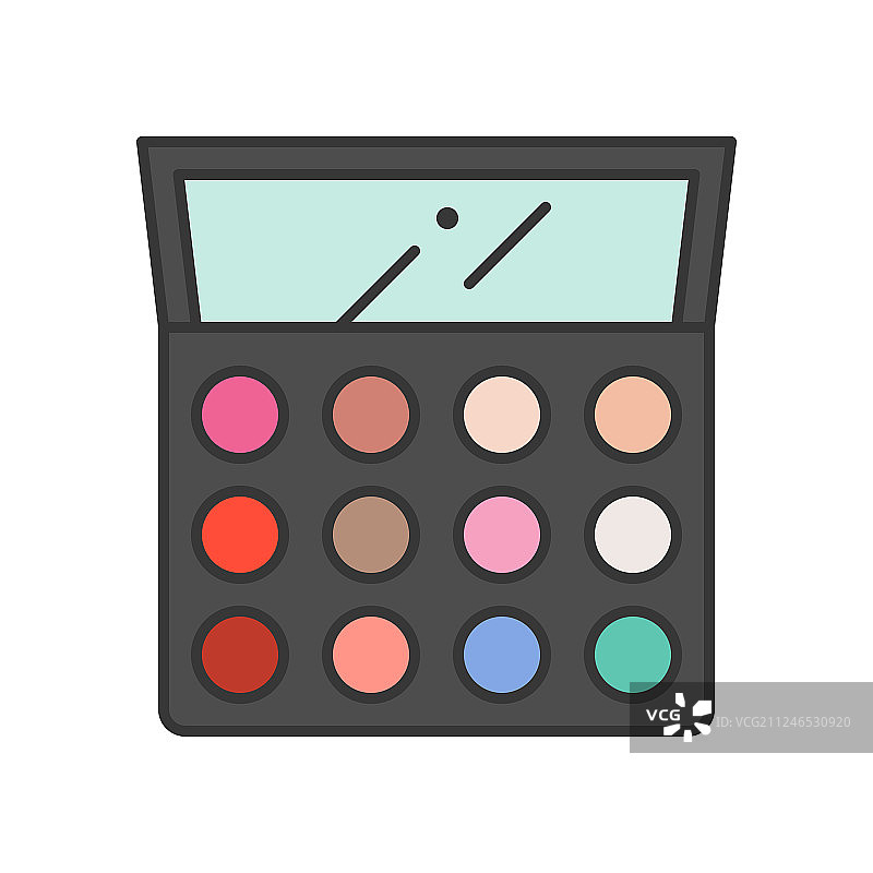 眼影化妆图标套装图片素材