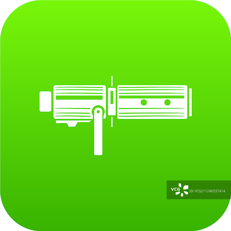 绿色影棚灯光设备图标图片素材