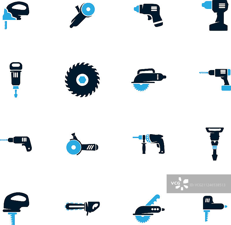 电动工具图标集图片素材