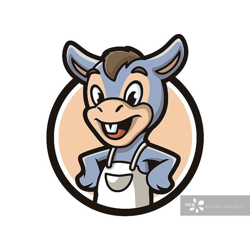 驴吉祥物设计图片素材