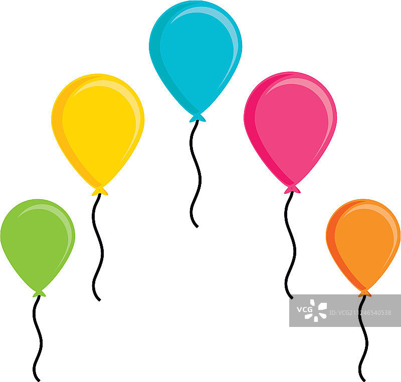 隔离的氦气球图标图片素材