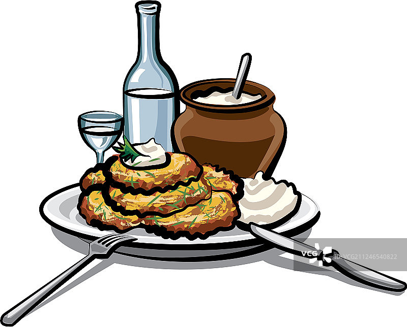 土豆煎饼图片素材