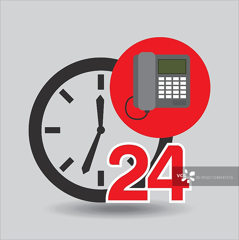 24小时电话呼叫中心图片素材
