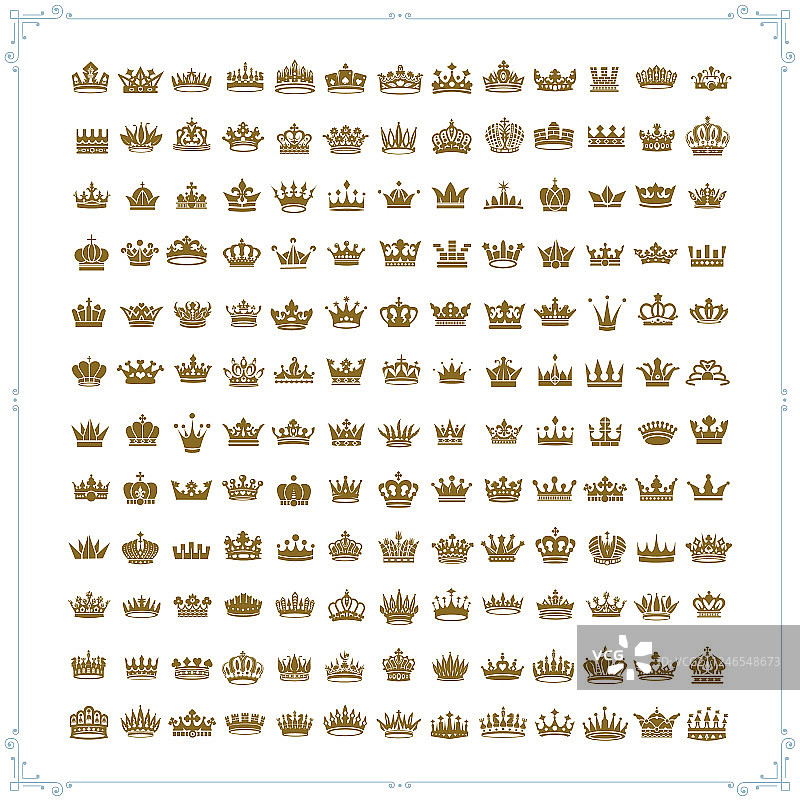 国王和王后皇冠标志图片素材