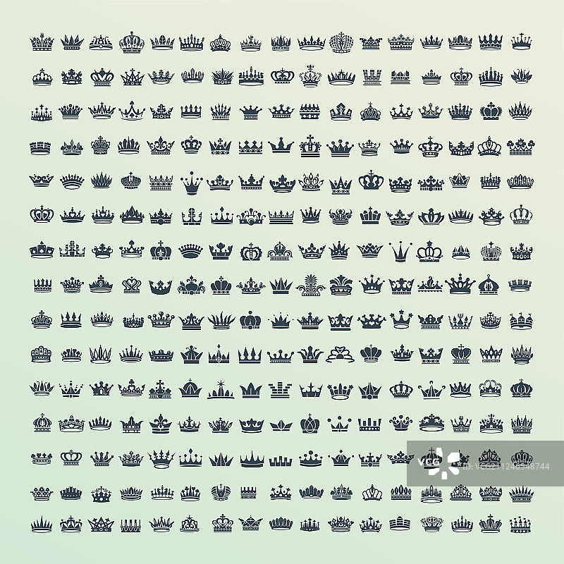 国王和王后皇冠标志图片素材