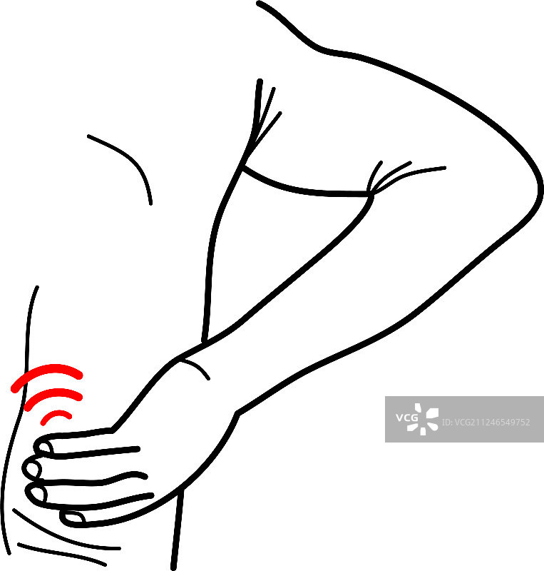 轮廓-背痛的男人图片素材