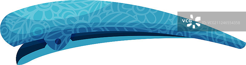 蓝色发夹图片素材