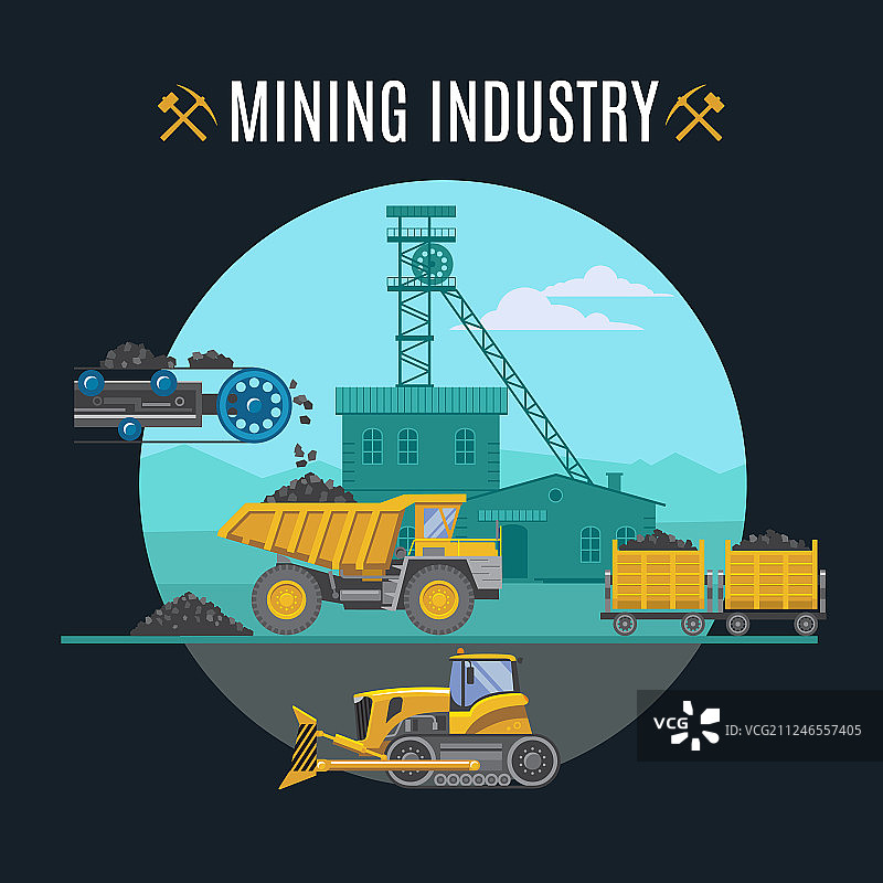 采矿业背景图片素材