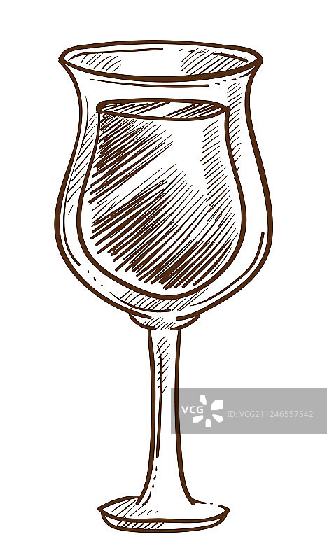 玻璃杯中的葡萄酒饮品图片素材