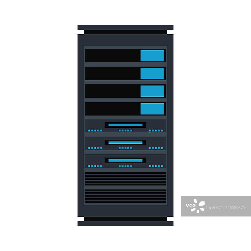 服务器机架图标数据库存储设计图片素材