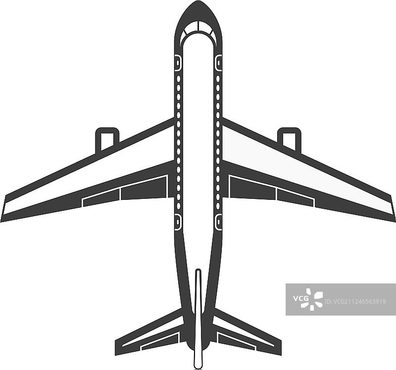 飞机简约图标图片素材