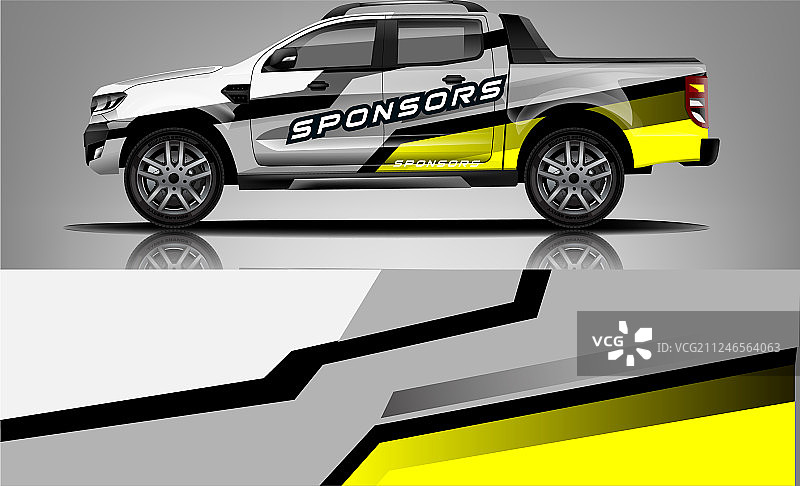 公司卡车贴膜设计图片素材
