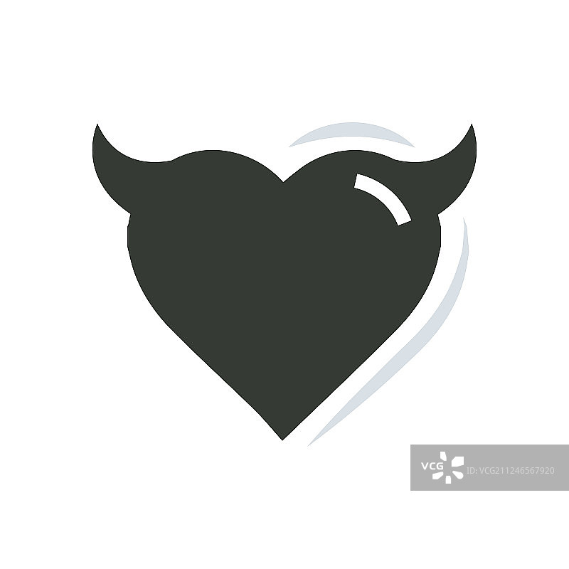 恶魔之爱的心图片素材