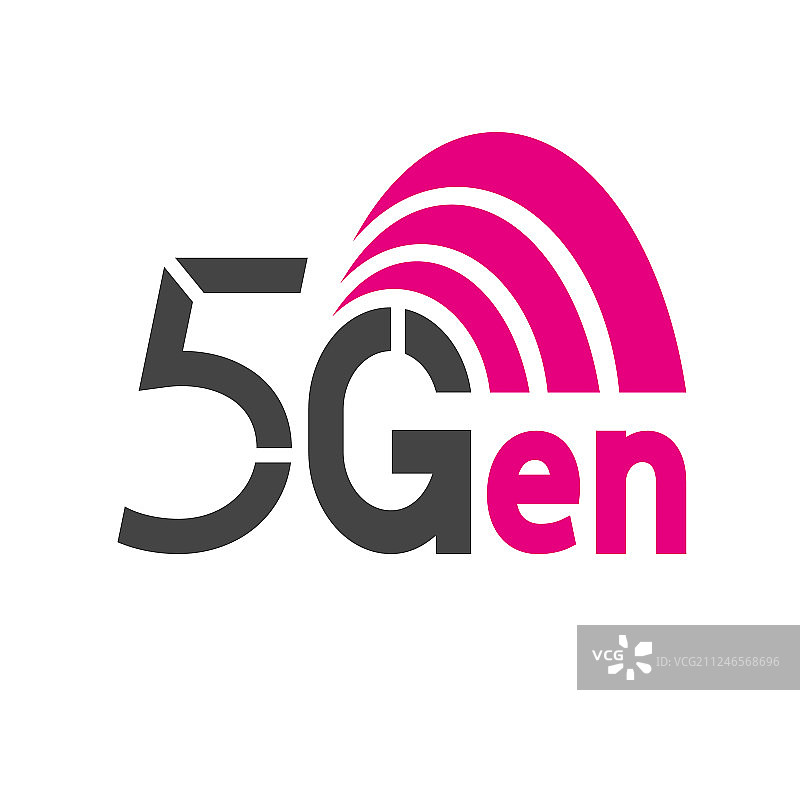 5G网络标志，5G连接图片素材