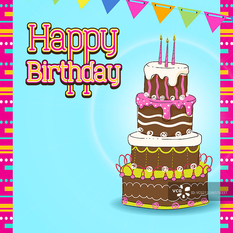 生日贺卡设计生日礼物图片素材