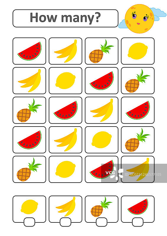学龄前儿童的计数游戏图片素材