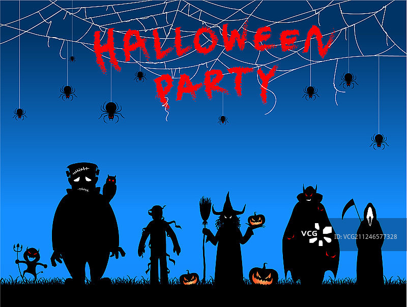 许多穿着的男女轮廓图片素材