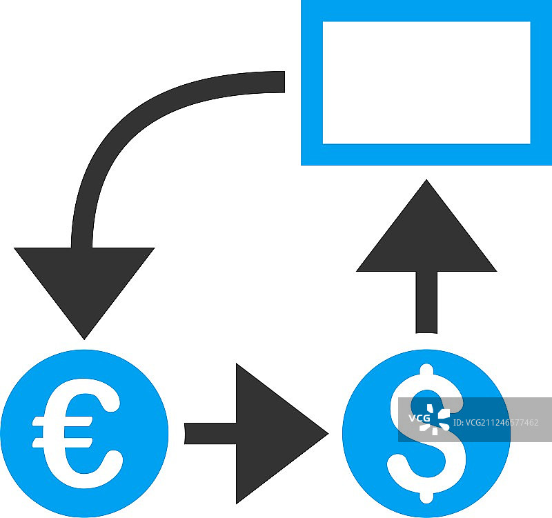 现金流扁平图标图片素材