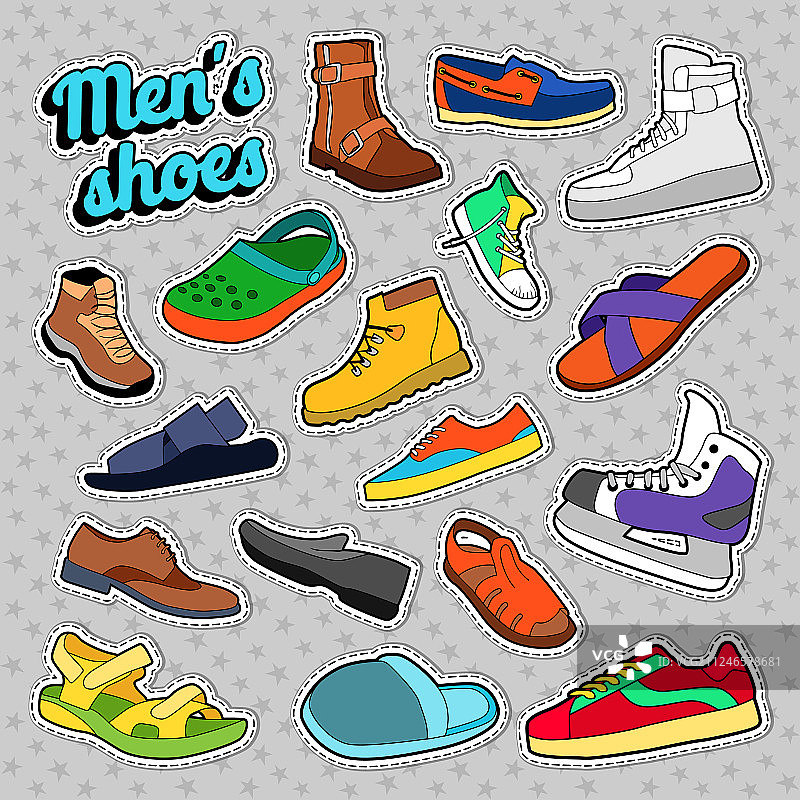 男士时尚鞋靴合集图片素材
