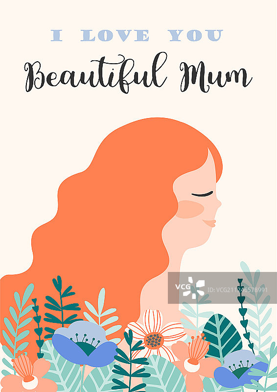 母亲节快乐，与女人图片素材