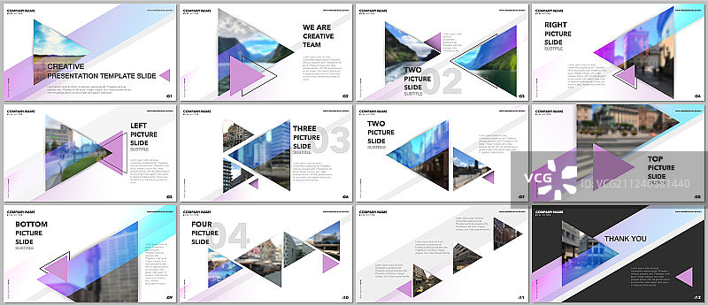 最小演示文稿设计作品集图片素材