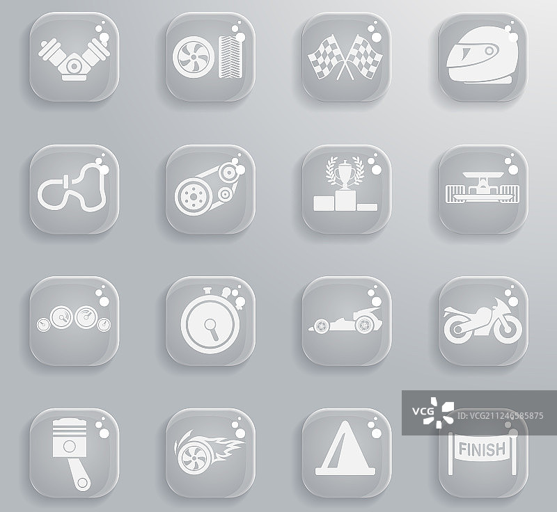 赛车图标集图片素材