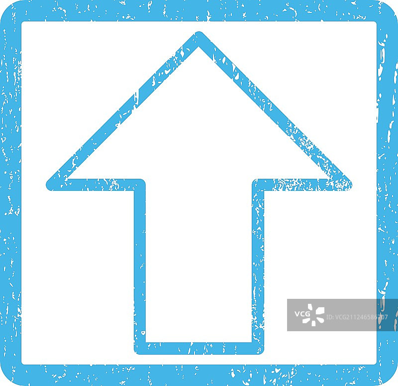 箭头向上图标橡胶印章图片素材