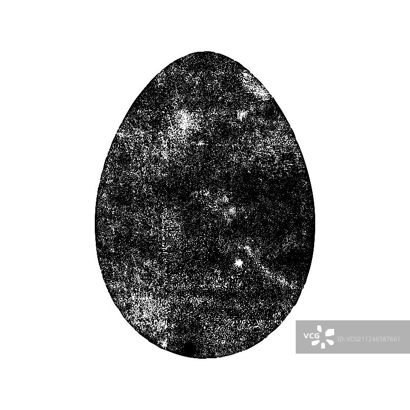 带 grunge 效果的孤立鸡蛋图片素材