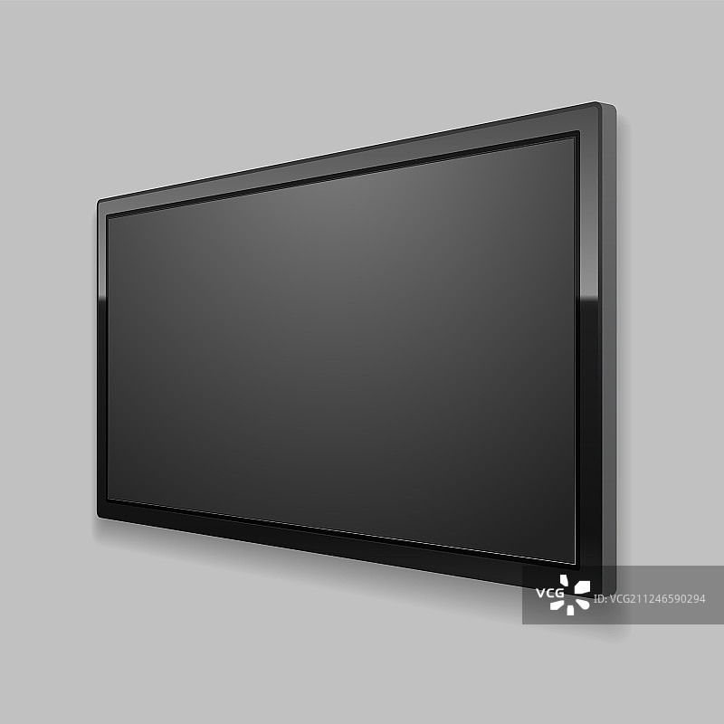 逼真3D LED电视屏幕图片素材