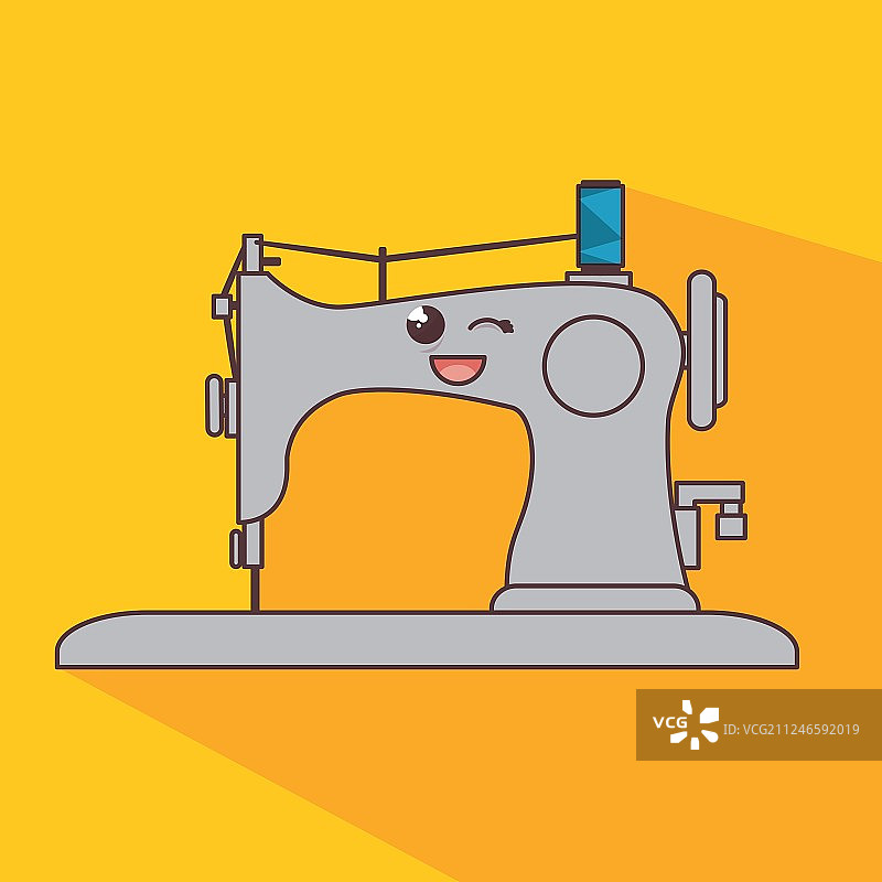 缝纫机卡通图标图片素材