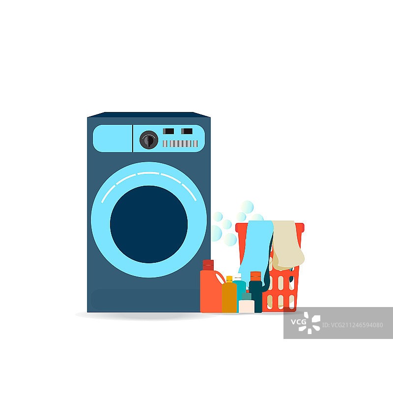 带洗衣机的洗衣房图片素材