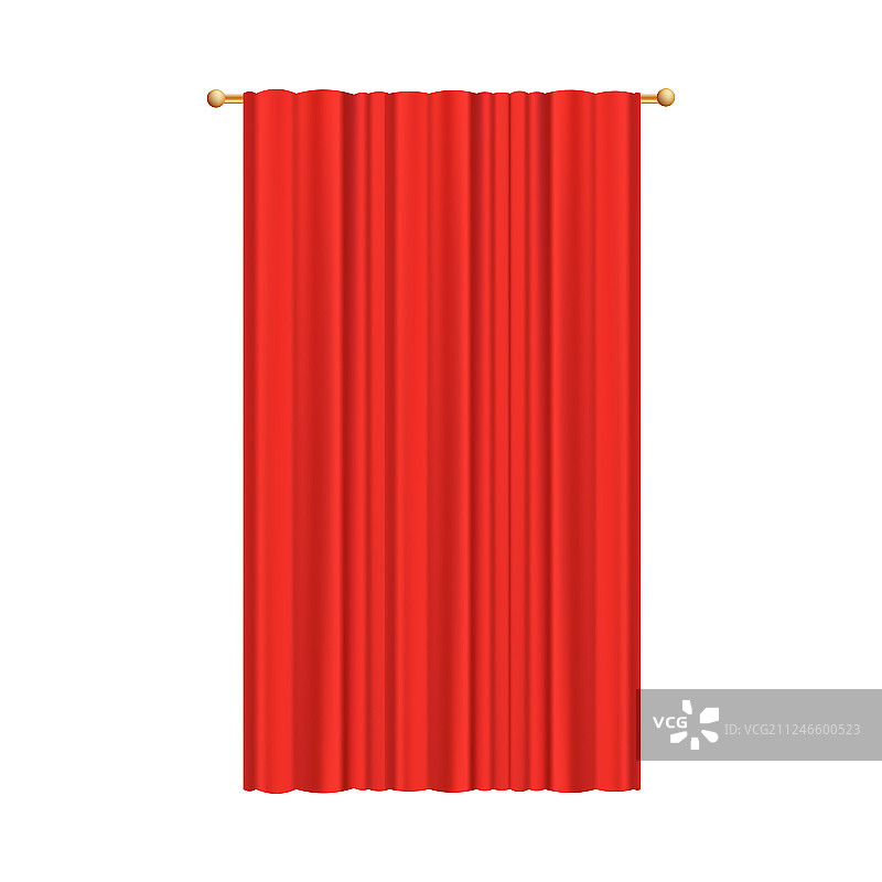 舞台剧院或电影侧幕红色图片素材