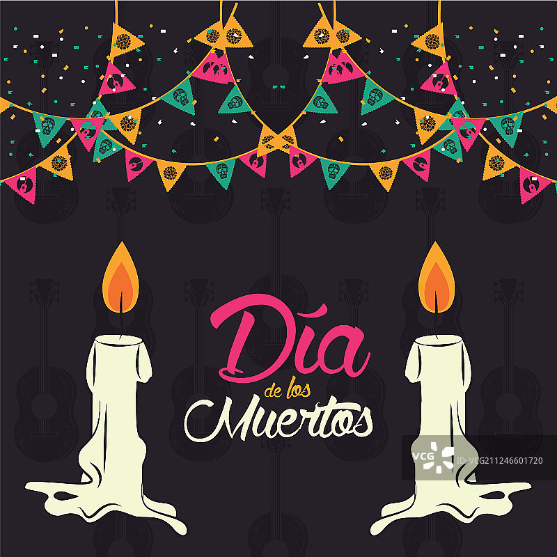 亡灵节卡片图片素材