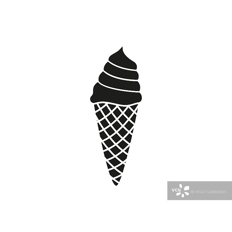 华夫筒冰淇淋图片素材