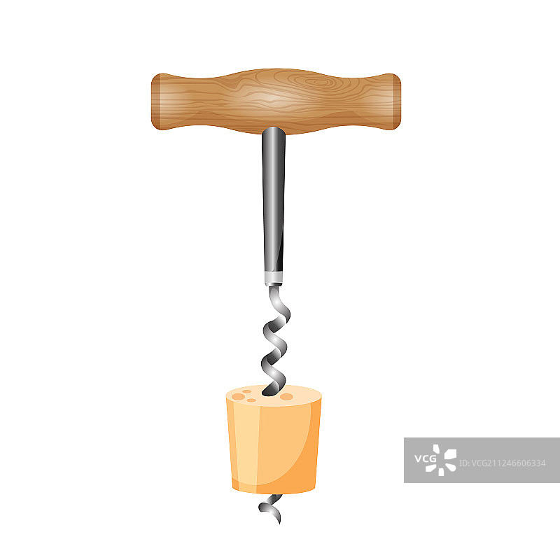 木塞开瓶器图片素材