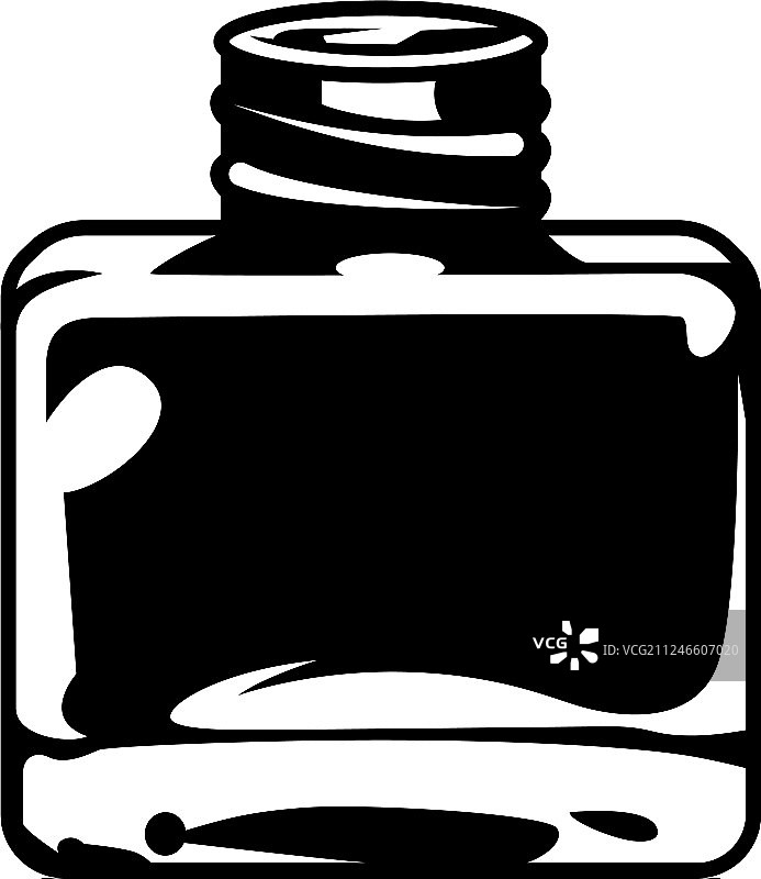 复古墨水瓶概念设计图片素材