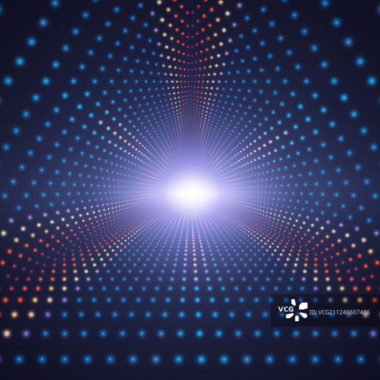 无限三角隧道图片素材