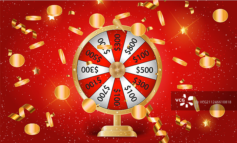 彩色幸运轮盘图片素材