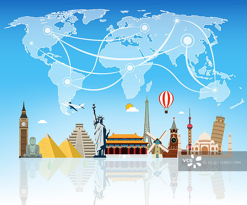 旅游作文与著名的世界地标图片素材