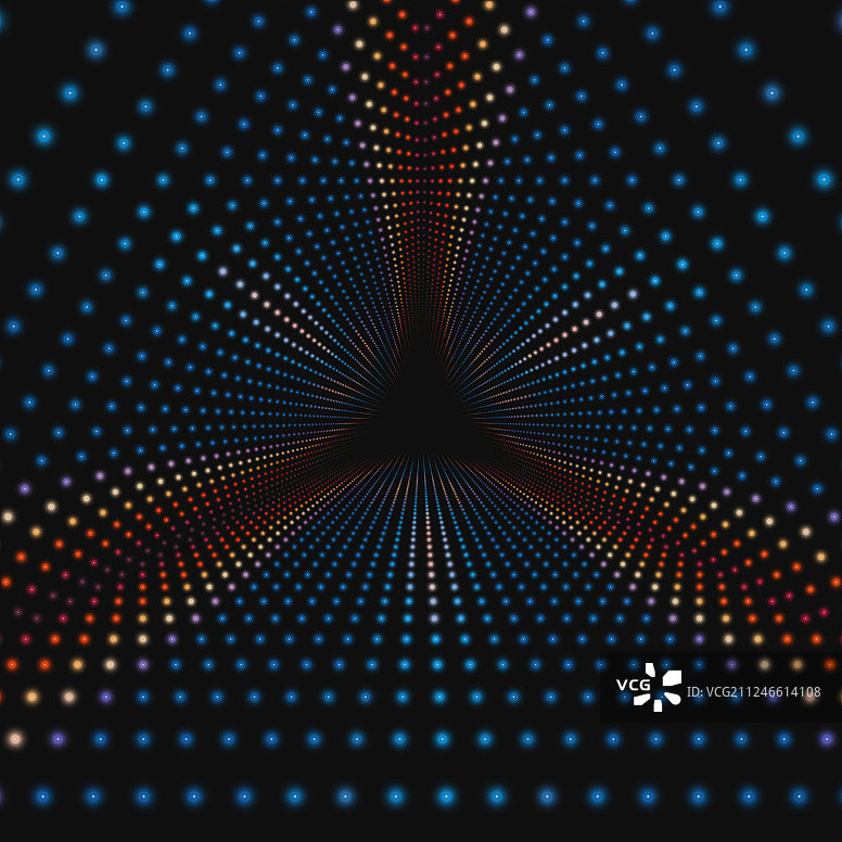 无限三角隧道图片素材