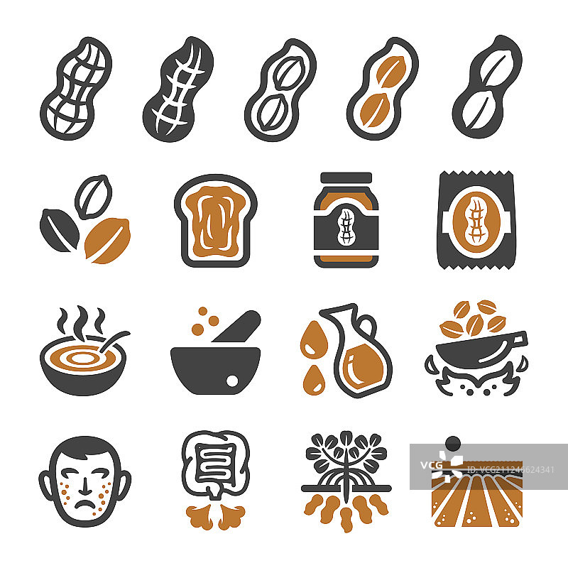 花生图标集图片素材