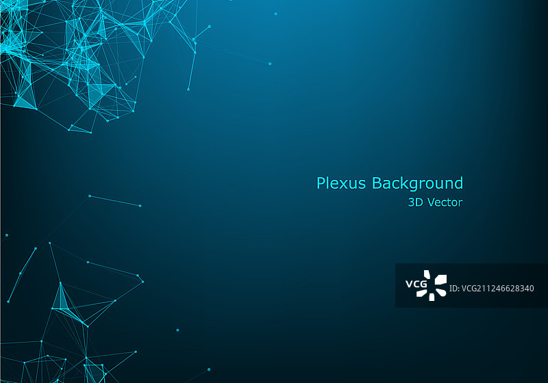 抽象粒子线条复合物效果图片素材