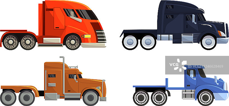 半挂卡车运输车图片素材