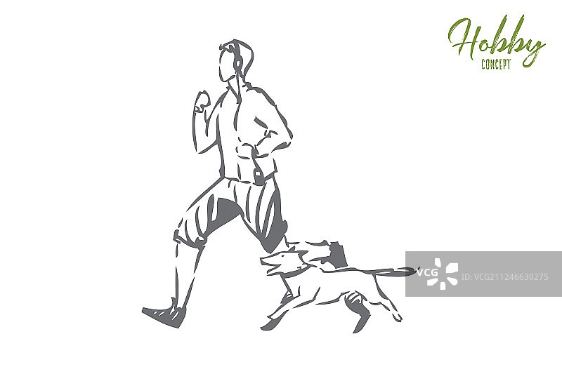 宠物饲养概念草图图片素材