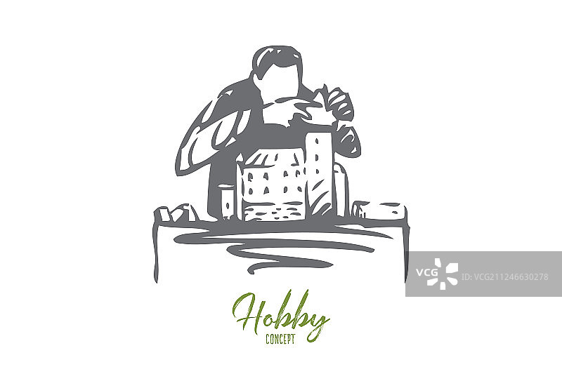 建筑师概念草图图片素材