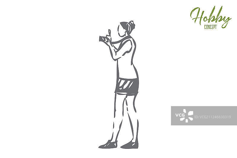 摄影师概念草图图片素材