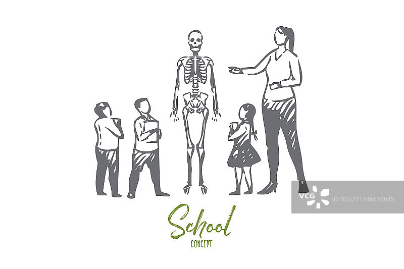 生物课概念草图图片素材